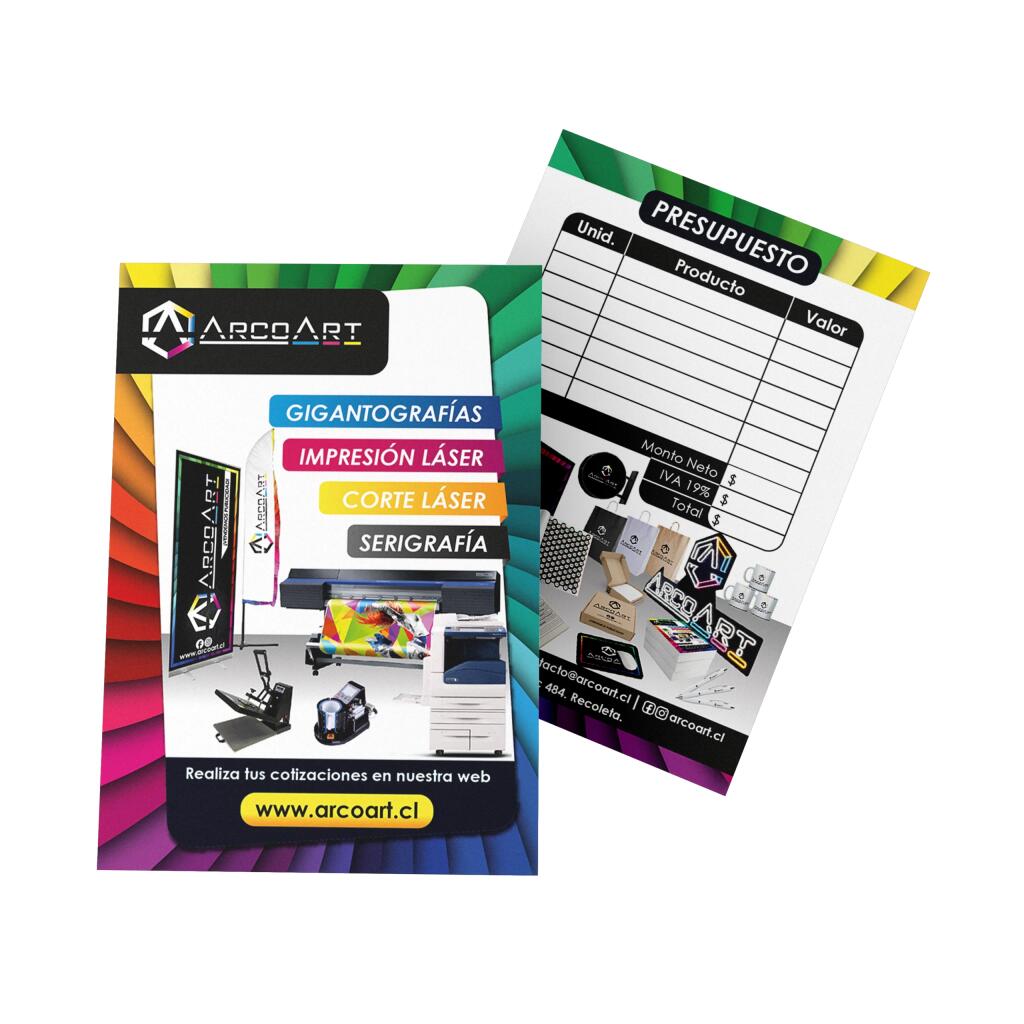 Flyers 10X14 Cm Ambas Caras