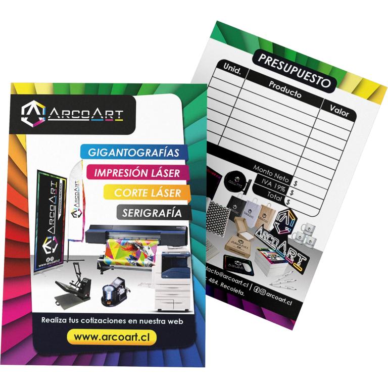 Flyers 10x14 cm ambas caras