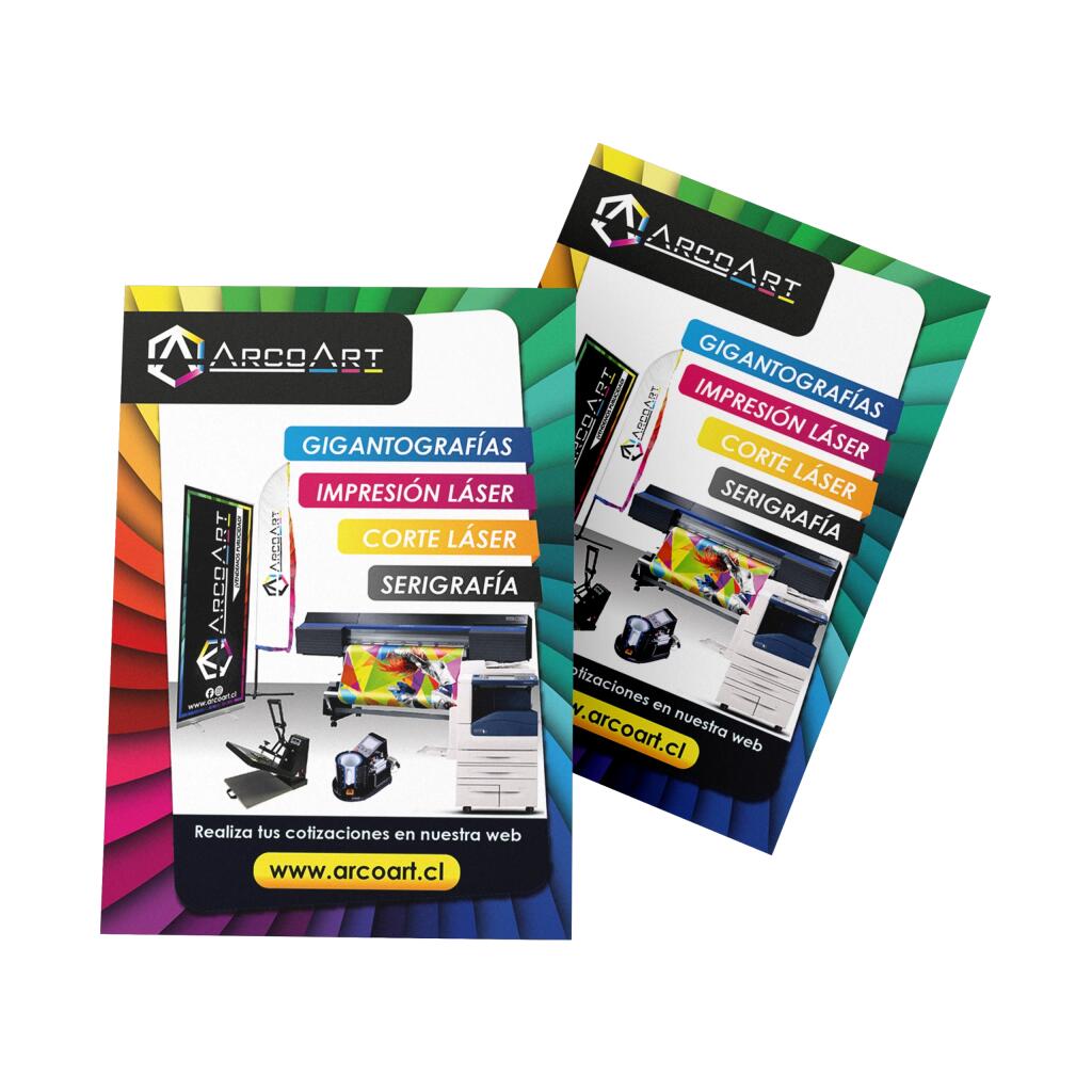 Flyers 10X14 Cm Ambas Caras