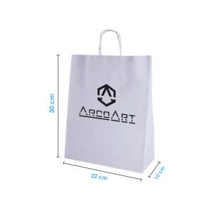 Bolsa de Papel Blanca 22x30x10