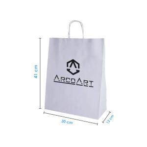 Bolsa de Papel Blanca 30x41x12