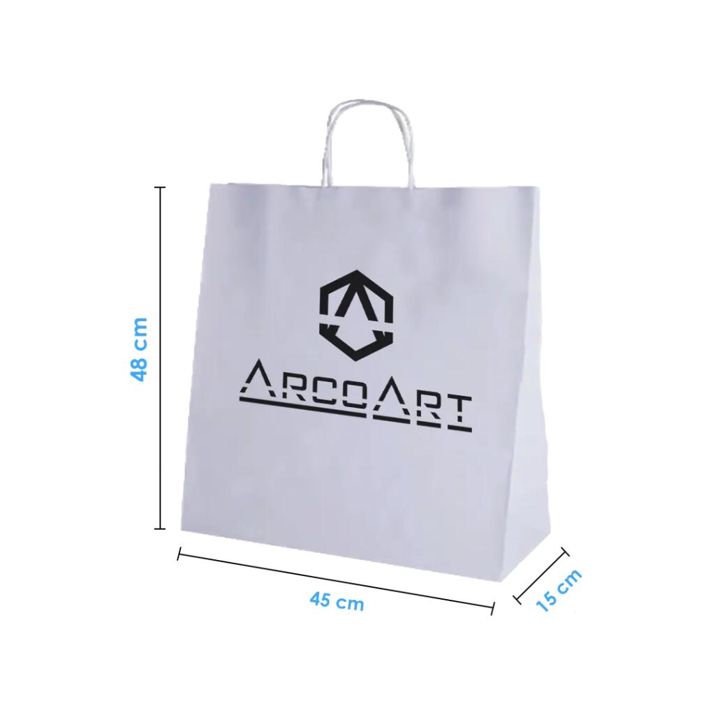 Bolsa De Papel Blanca 45X48X15