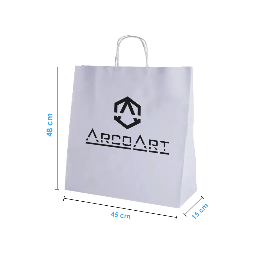 Bolsa De Papel Blanca 45X48X15