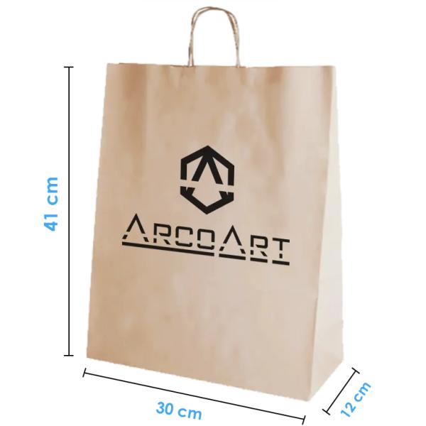 Bolsa De Papel Kraft 30X41X12