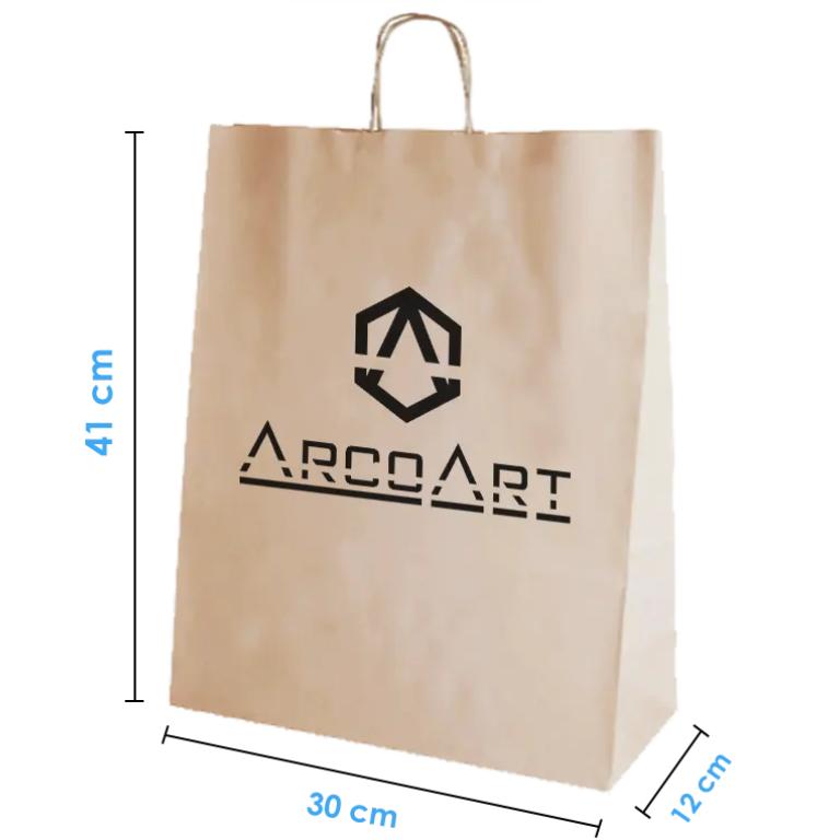 Bolsa de Papel Kraft 30x41x12