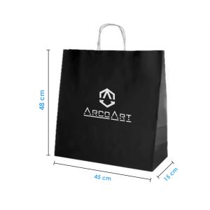 Bolsa de Papel Negra 45x48x15