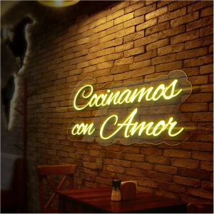 Letrero Neon con Frase Mediano