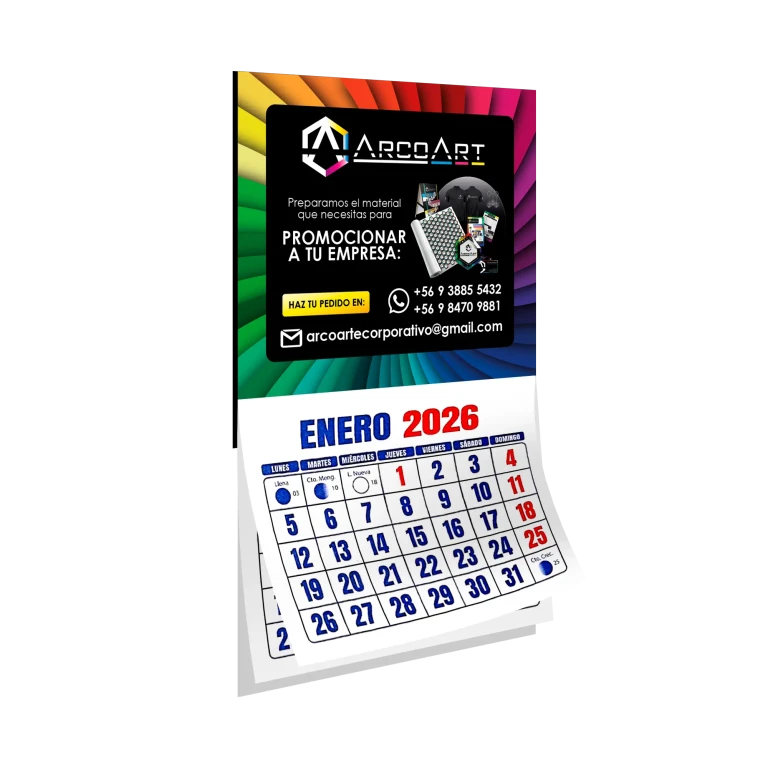 Calendario magnético para refri