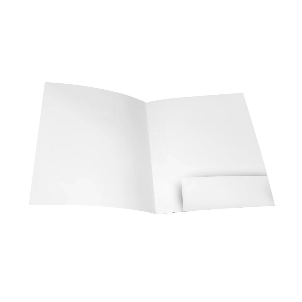 Carpetas Corporativas Carta Con Bolsillo En Blanco