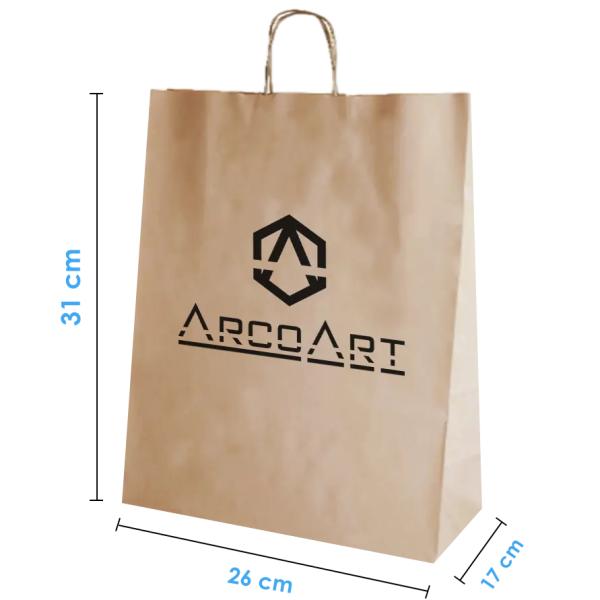 Bolsa Papel Kraft 26X30X17 (Delivery)