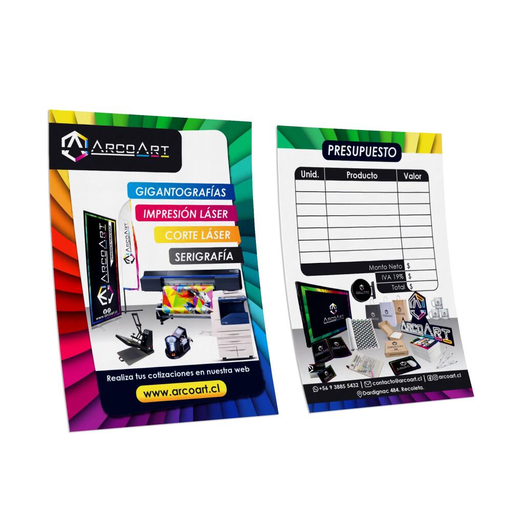 Flyers 14X20 Cm Ambas Caras