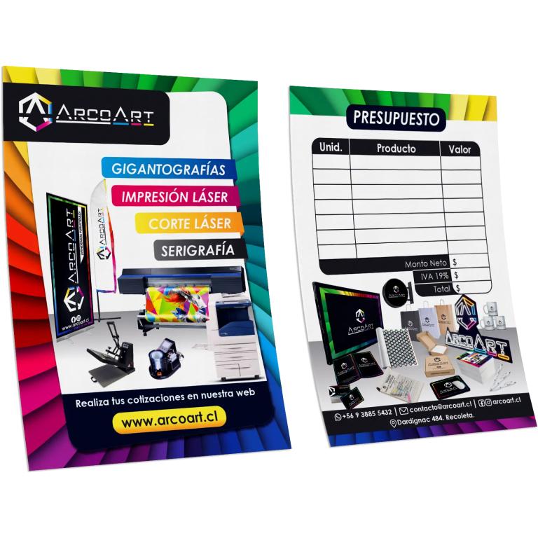 Flyers 14x20 cm ambas caras