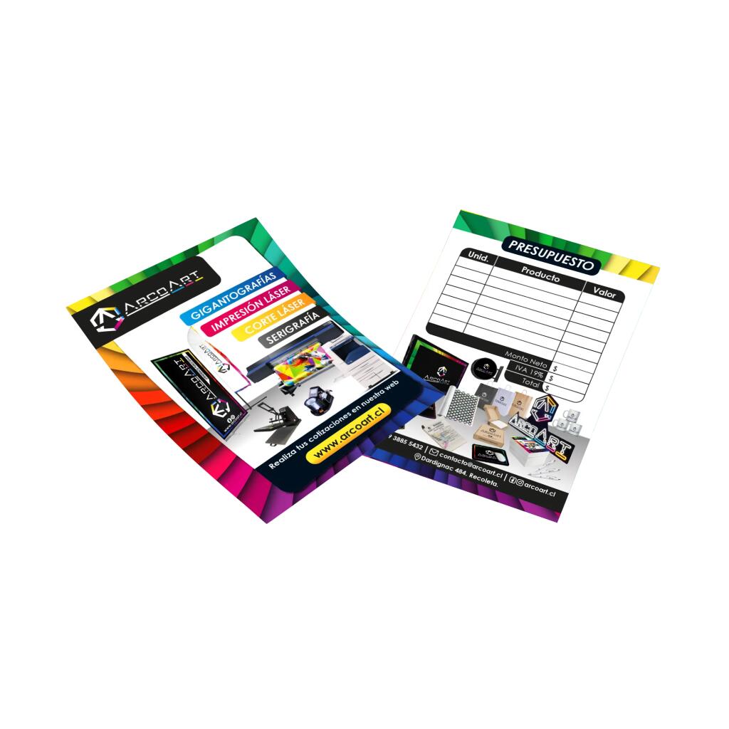 Flyers 20X28 Cm Ambas Caras