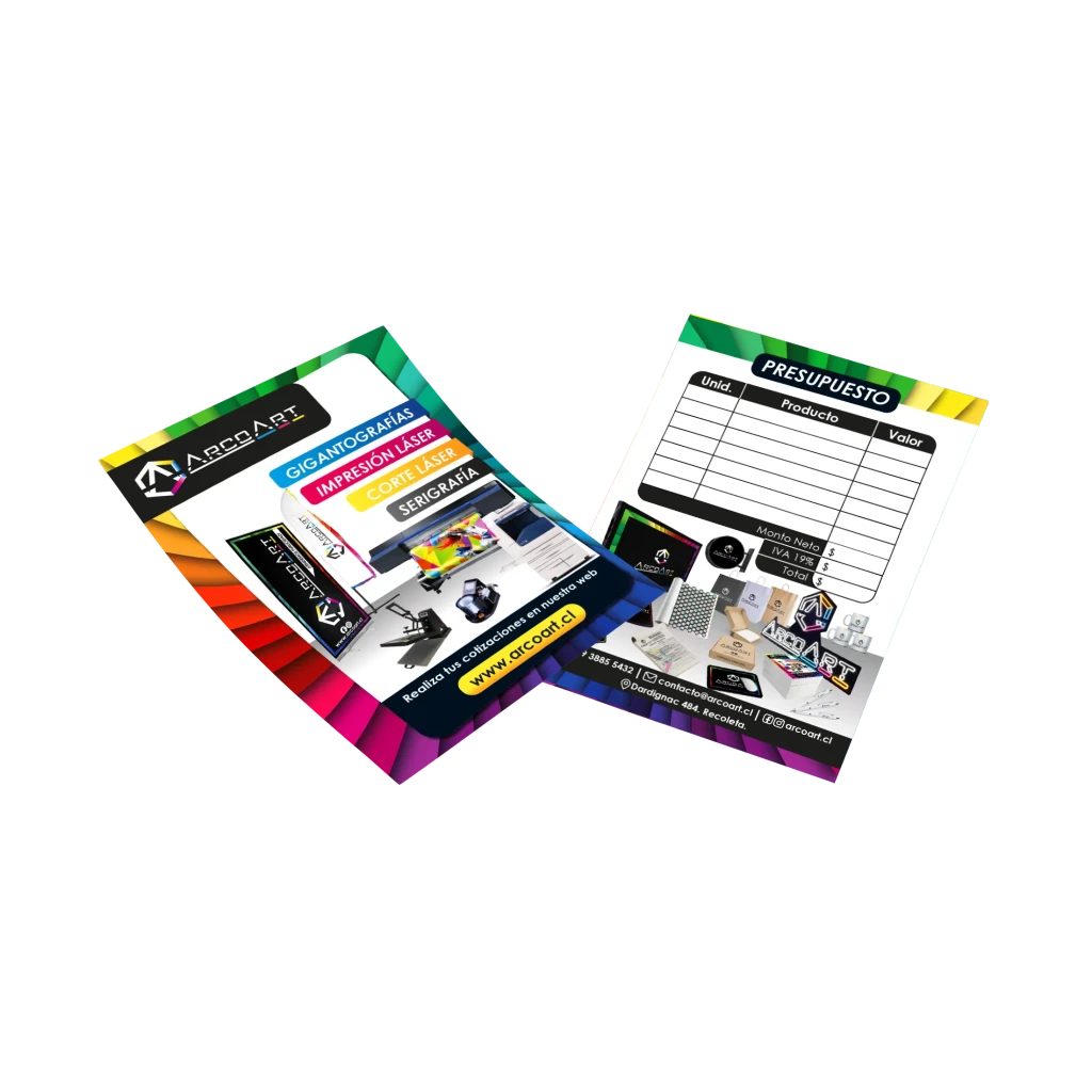 Flyers 20X28 Cm Ambas Caras