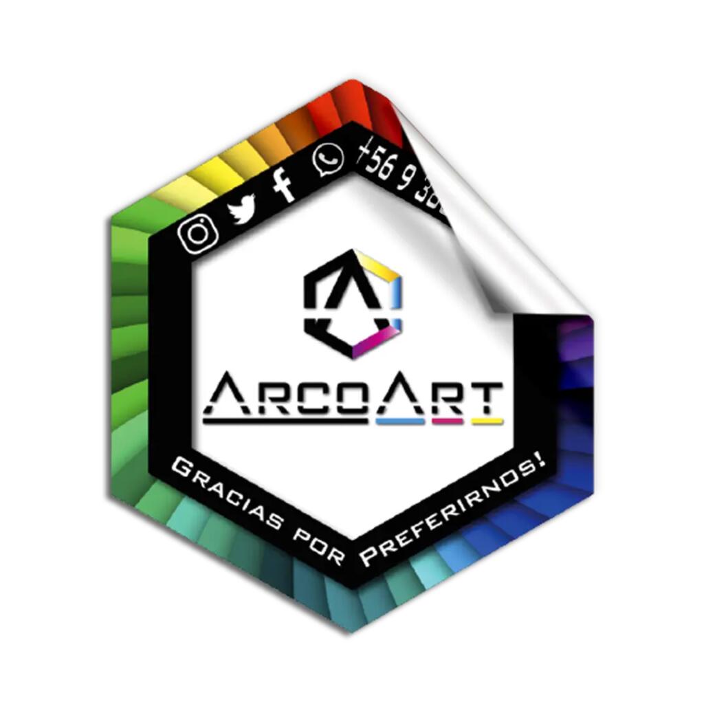 Sticker Individual Hexagono