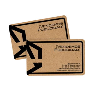 Tarjeta De Presentación Kraft Con Despunte Unacara