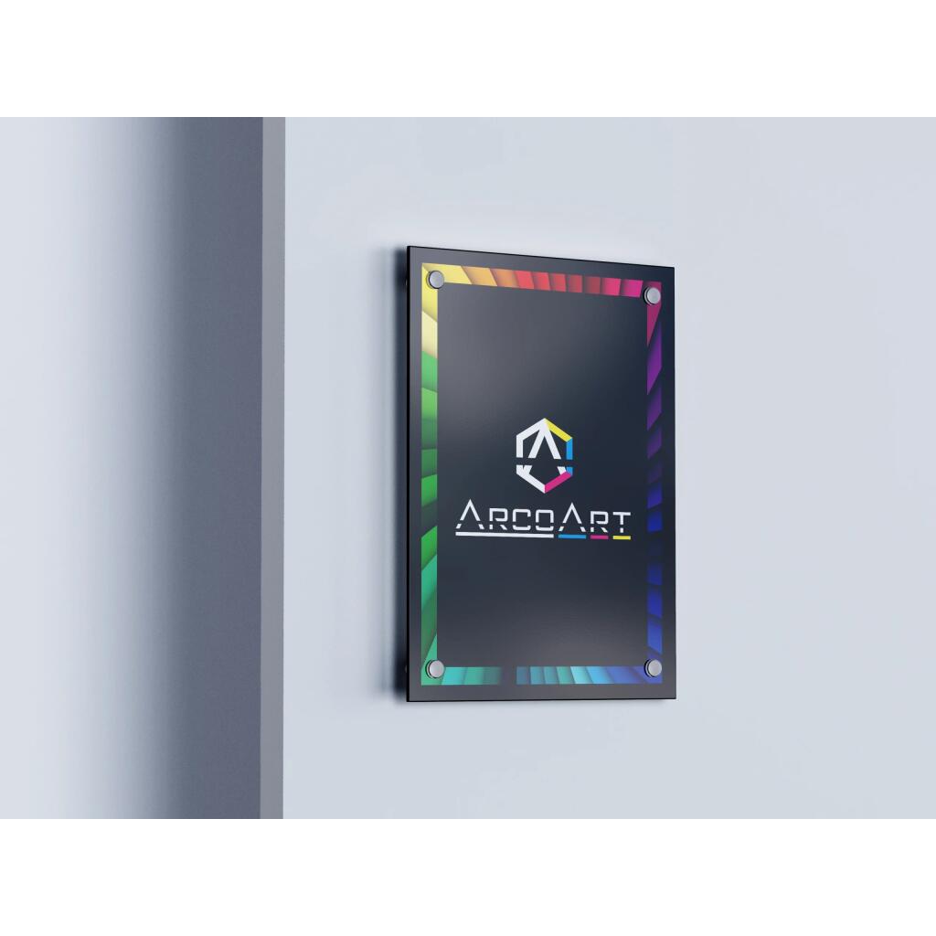 Acrílico Con Adhesivo Por Mt2. Ideal Para Carteles Que Utilizarán Tornillos Distanciadores.