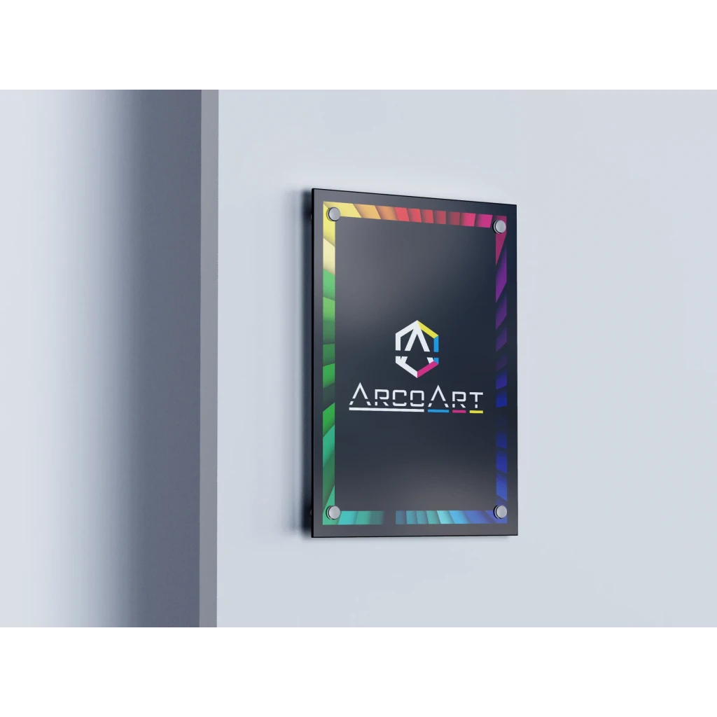 Acrílico Con Adhesivo Por Mt2. Ideal Para Carteles Que Utilizarán Tornillos Distanciadores.