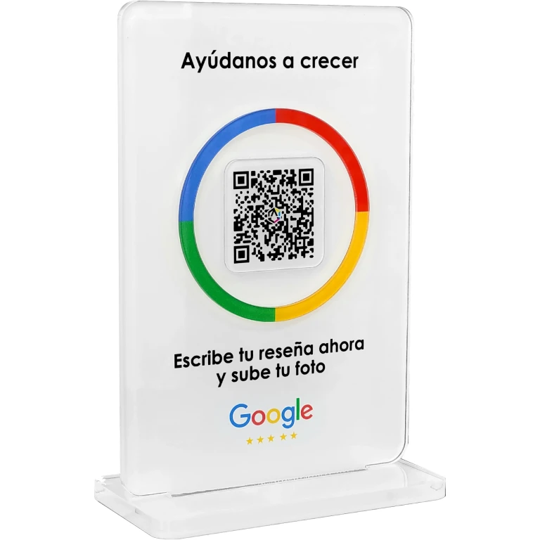 Placa Redes Sociales Google