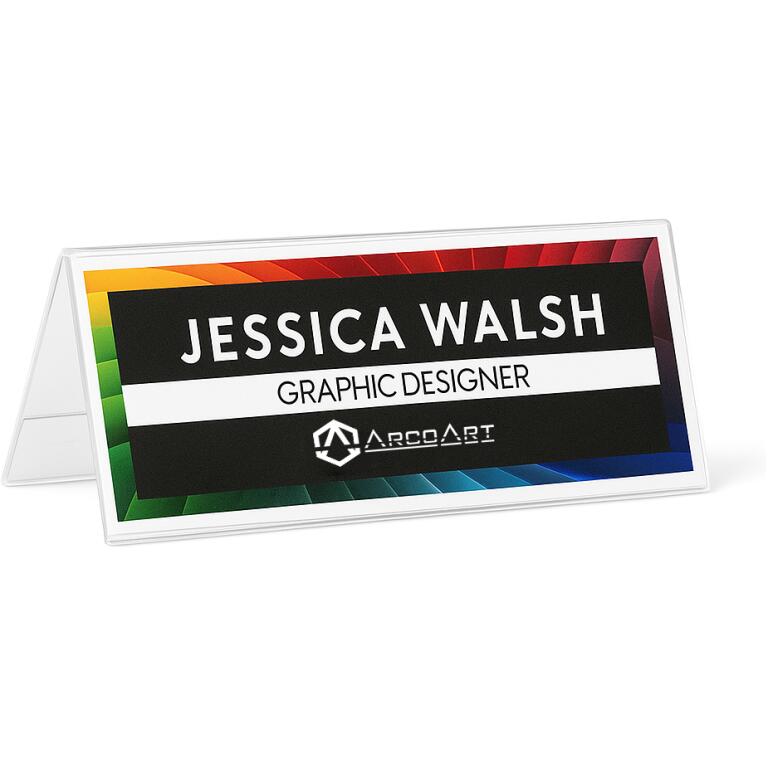 Portagráfica Acrílico Triangular 2