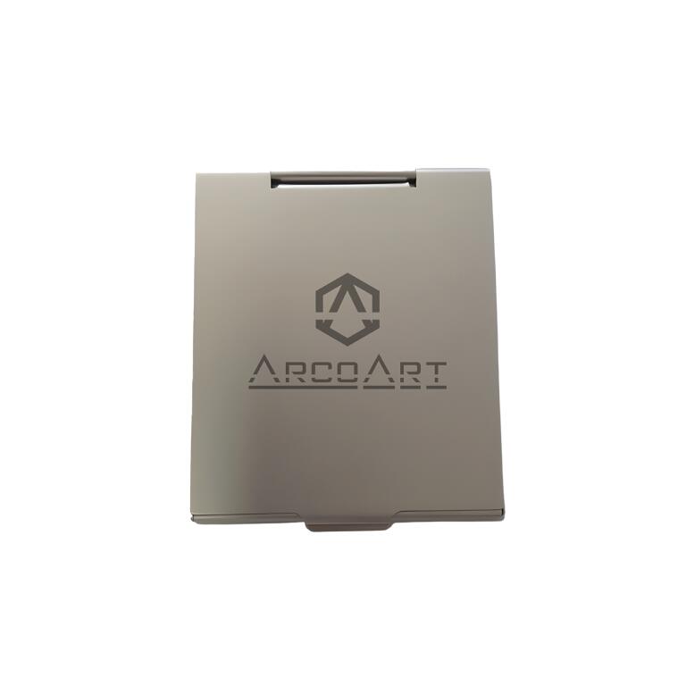 Espejo cuadrado con logo