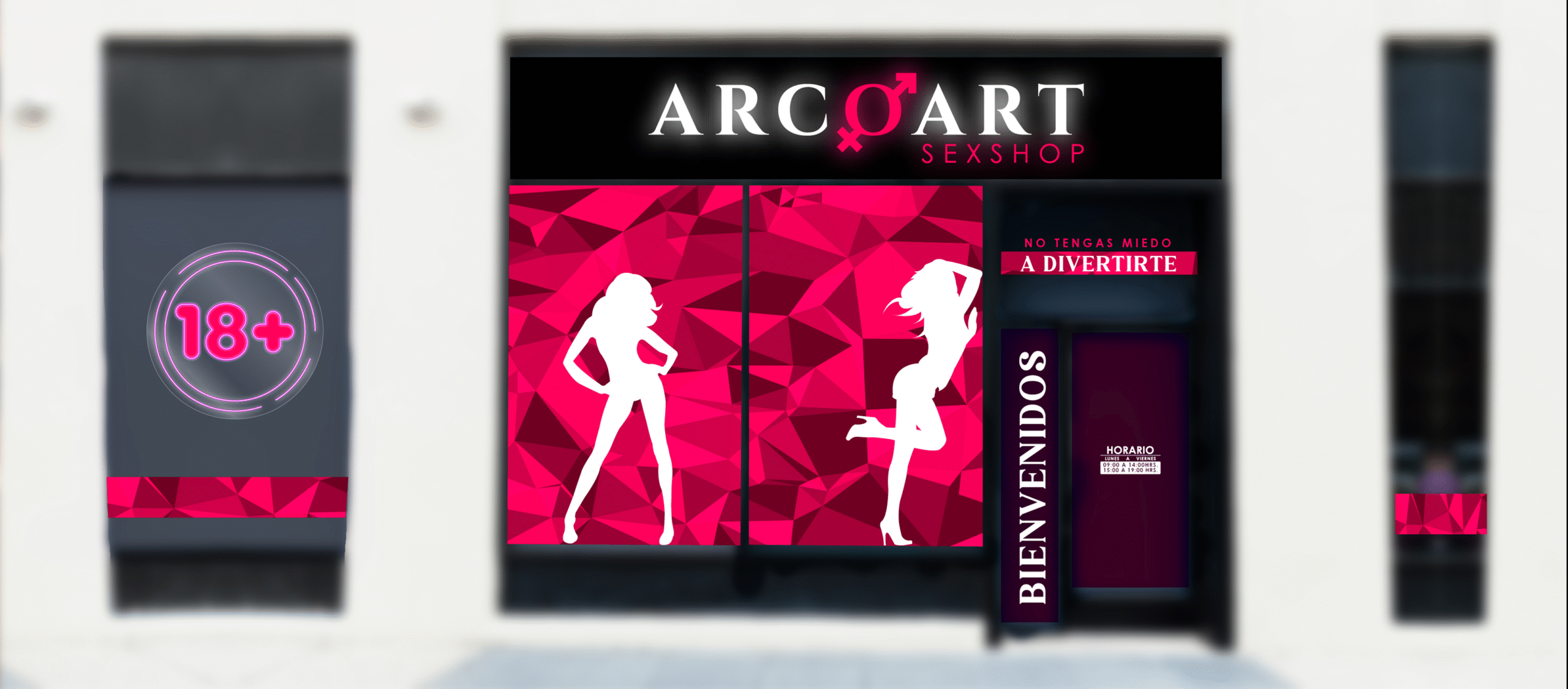 Sexshop - Fachada Sexshop Scaled - Arco Art