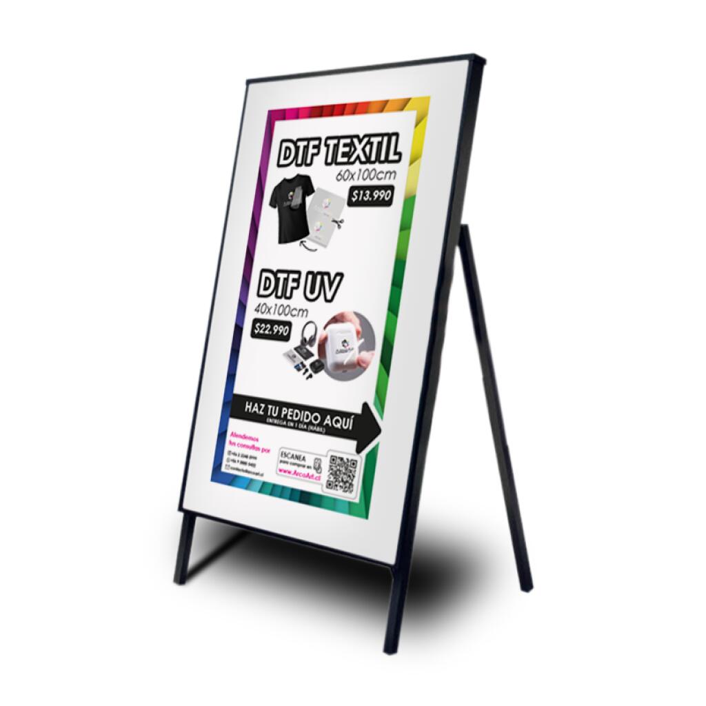 Panel Led Publicitario + Grafica Backlight 60X120Cm