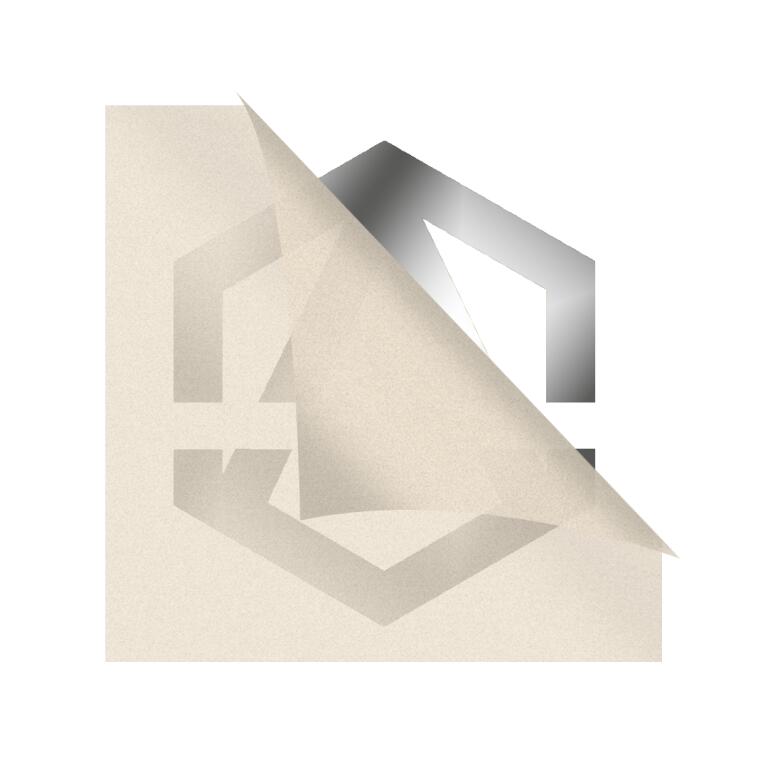 Sticker adhesivo plateado troquelado con transfer