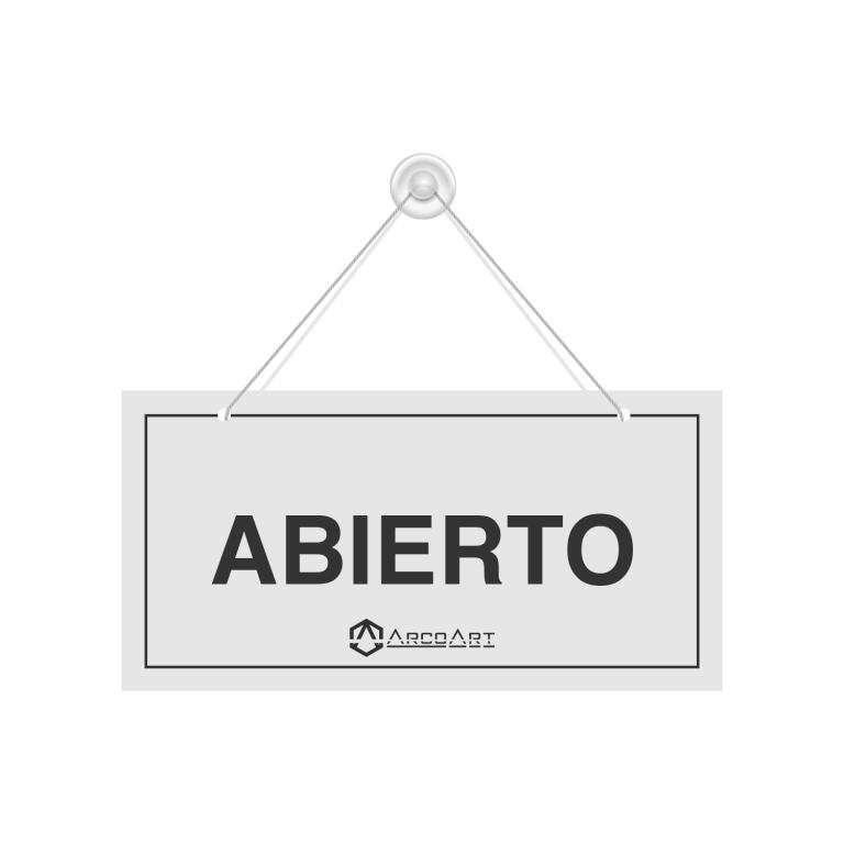 Letrero Abierto - Cerrado - 1