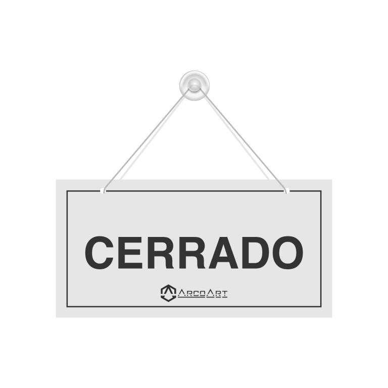 Letrero Abierto - Cerrado - 2